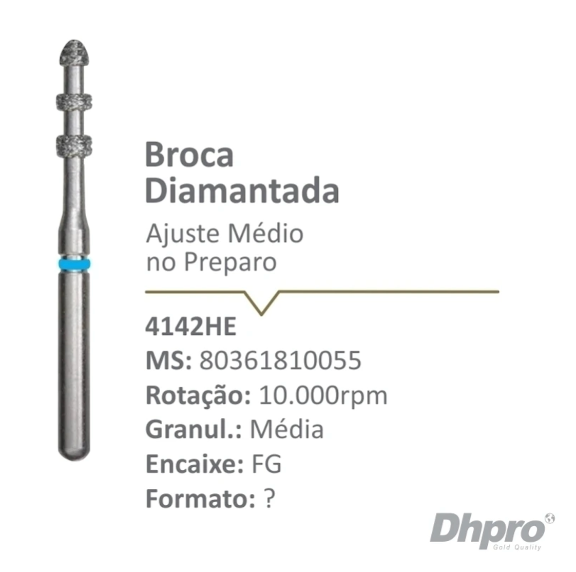 Fresa diamantada 4142 HE