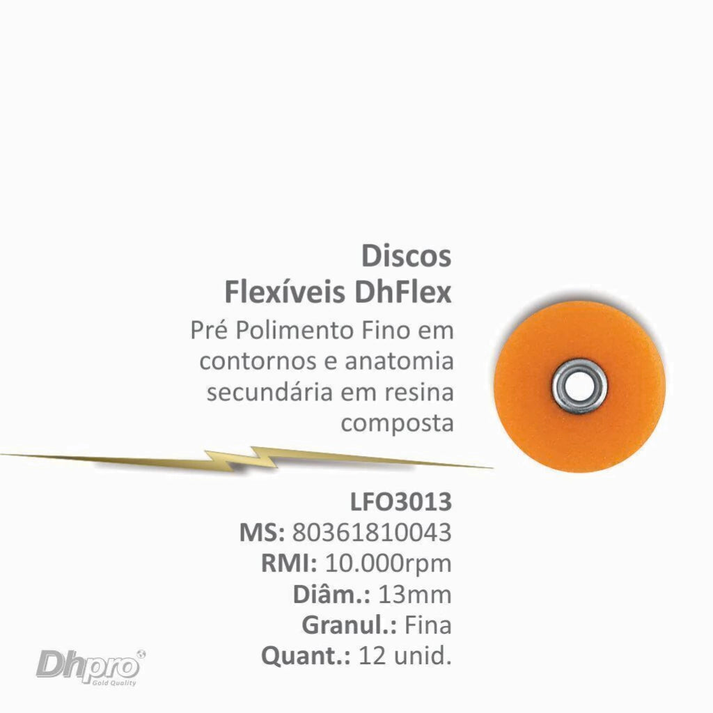 DISCO FLEXIBLE 13MM GRANO FINO X 12 UNIDADES