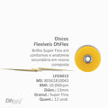 DISCO FLEXIBLE 13MM GRANO SUPER FINO X 12 UNIDADES