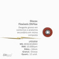 DISCO FLEXIBLE 10MM GRANO GRUESO X 12 UNIDADES