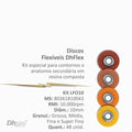 KIT DISCOS FLEXIBLES PULIDO CERVICAL 10MM  SURTIDO X 48 UNIDADES