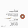 DISCO FLEXIBLE 10MM GRANO MEDIO X 12 UNIDADES